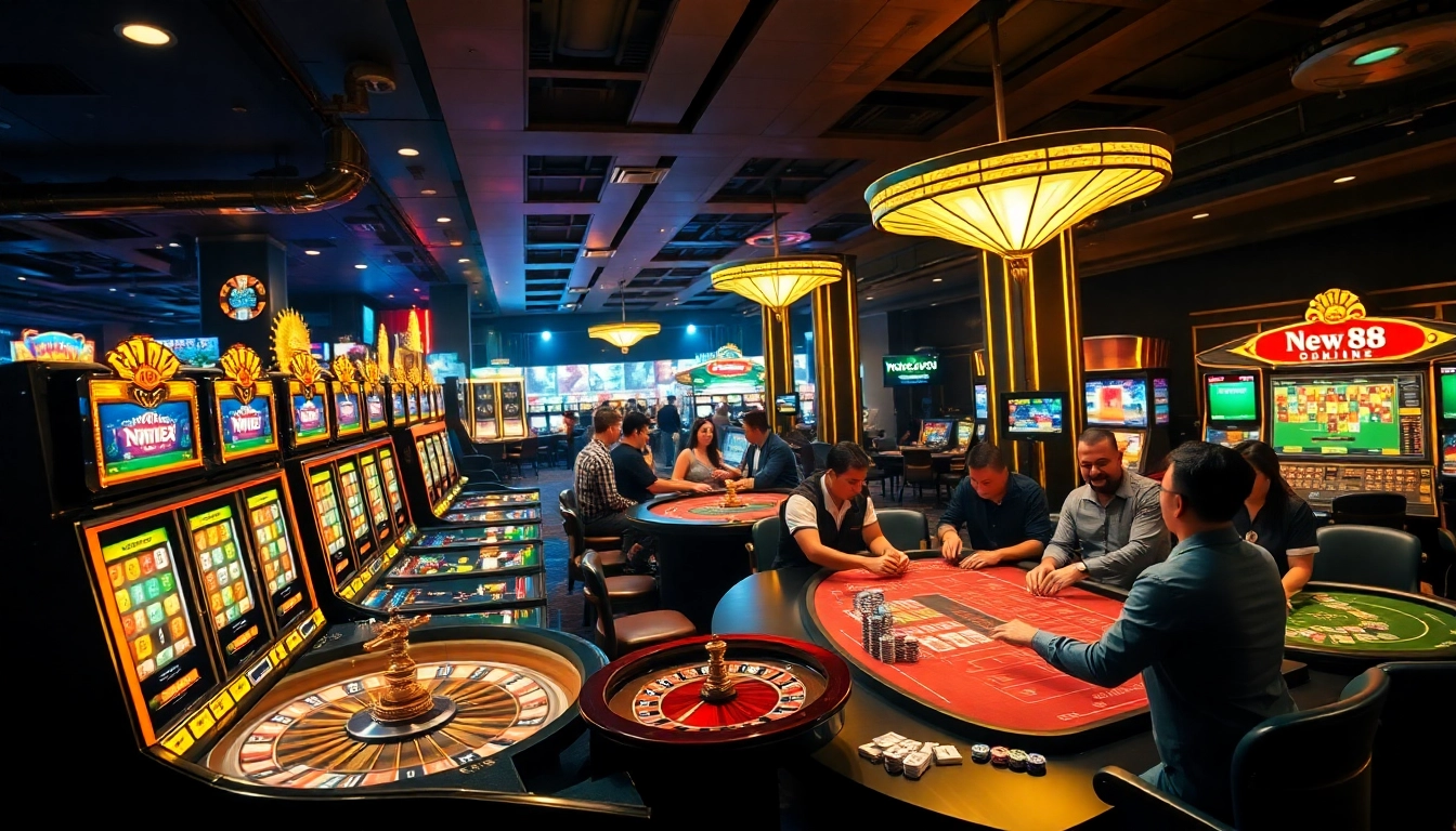 Experience the thrill of new88 online with excited players at a vibrant casino full of games.